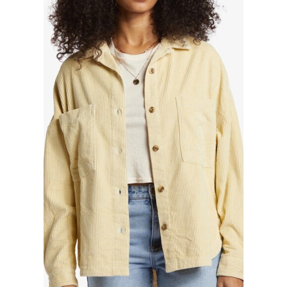 Billabong Stoked On You Twill Shirt Size: Medium NWT - Picture 3 of 7